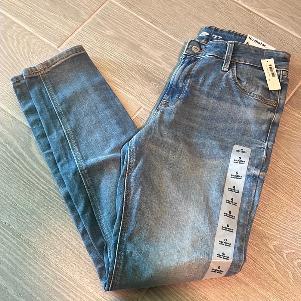 Old Navy Women's Rockstar Blue Jeans
